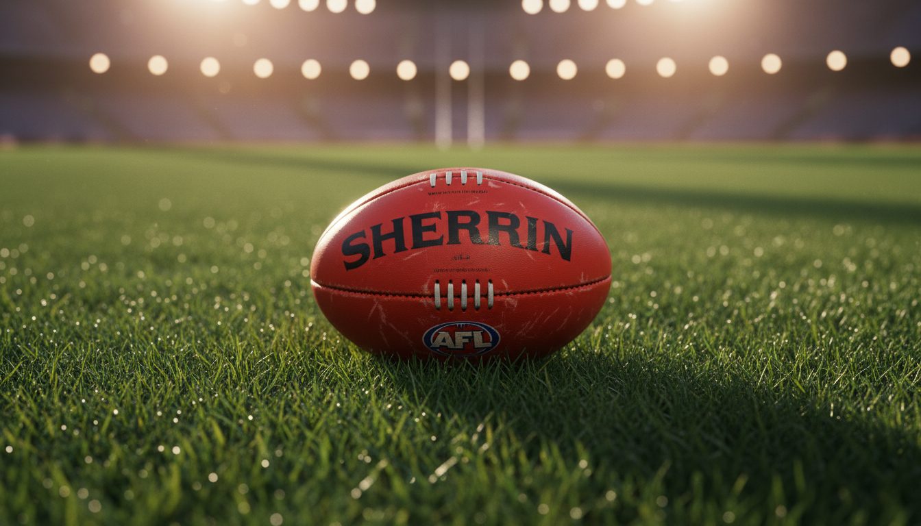Sherrin football on the grass
